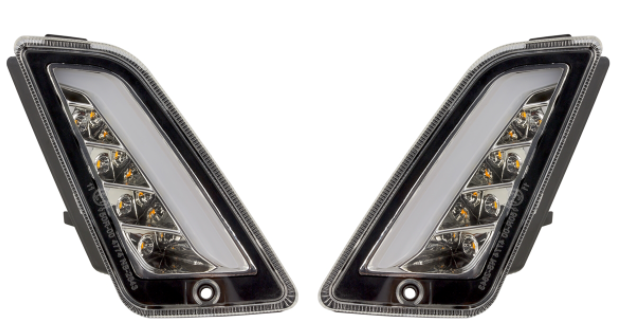 Richtingaanwijzerset voor & achter voor Vespa GTS/GTS Super/GTV/GT 60/GT/GT L ('03-'13), duidelijk