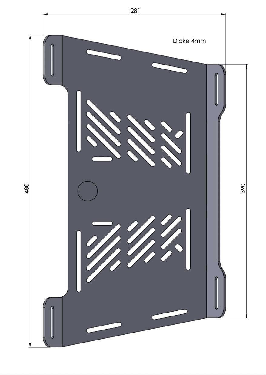 Bagagerek verlenging zilver voor BMW F 650 GS Twin (08-11)/F 700 GS (12-17)/F 800 GS (08-18)
