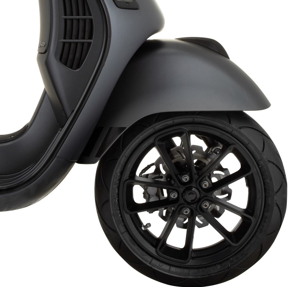 Velg voor/achter 12" voor Vespa GTS/GTS Super/GTV/GT 60/GT/GT L 125-300ccm, mat zwart
