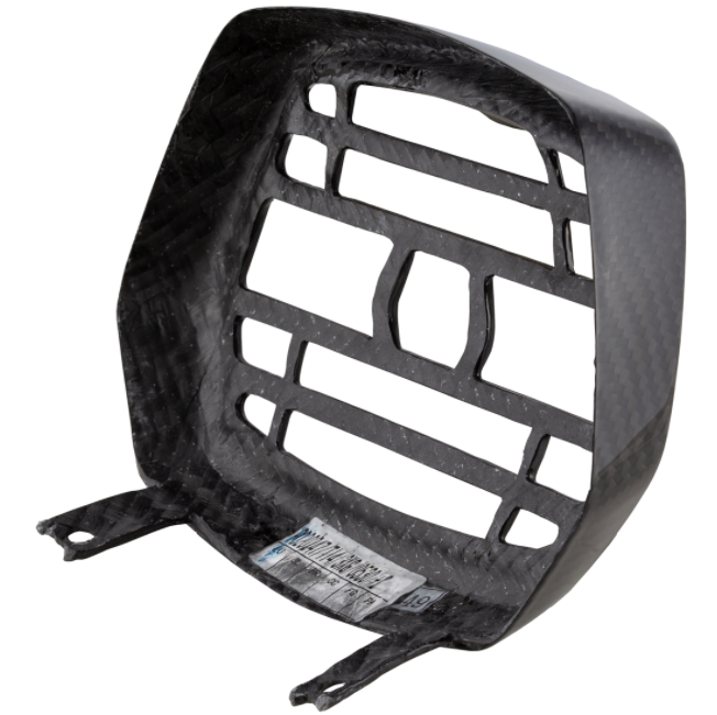 Lamp ring met grille voor Vespa Sprint 50-150cc 2T/4T ('13-'18), Carbon