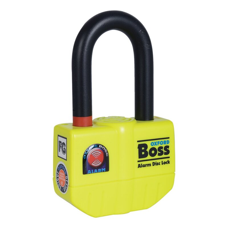 Oxford Boss Alarm 14 mm remschijfslot Incl. 12 mm x 1,2 m ketting