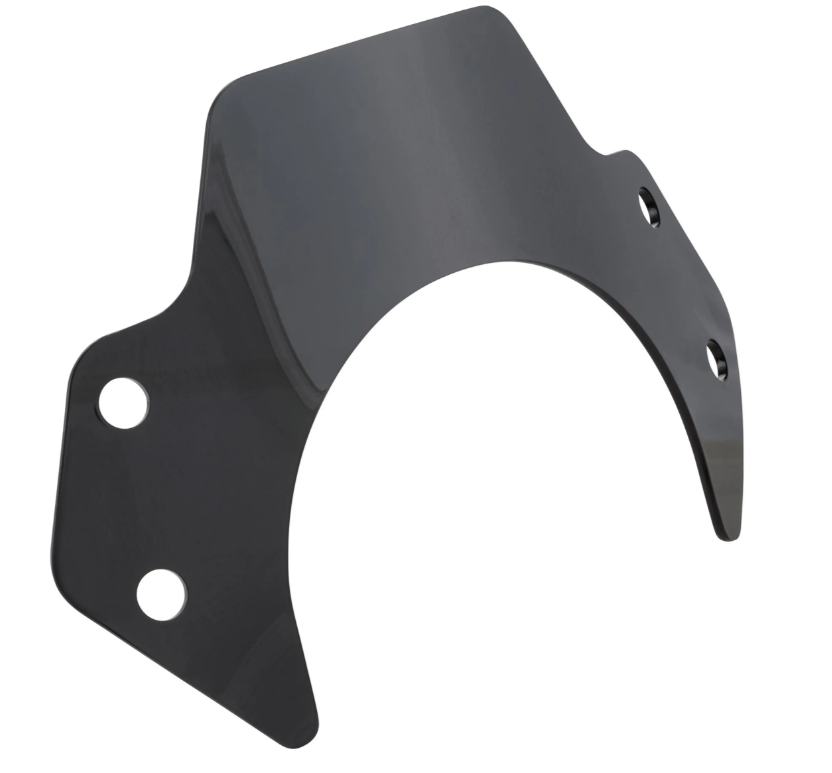 Flyscreen zonder houder zwart getint voor Vespa GTS/GTS Super/GT/Primavera/Elettrica/PX