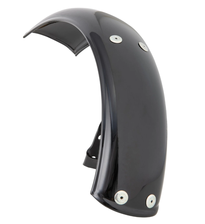 Spatbord Garelli voor Vespa PX 80-200ccm, metaal, glanzend zwart