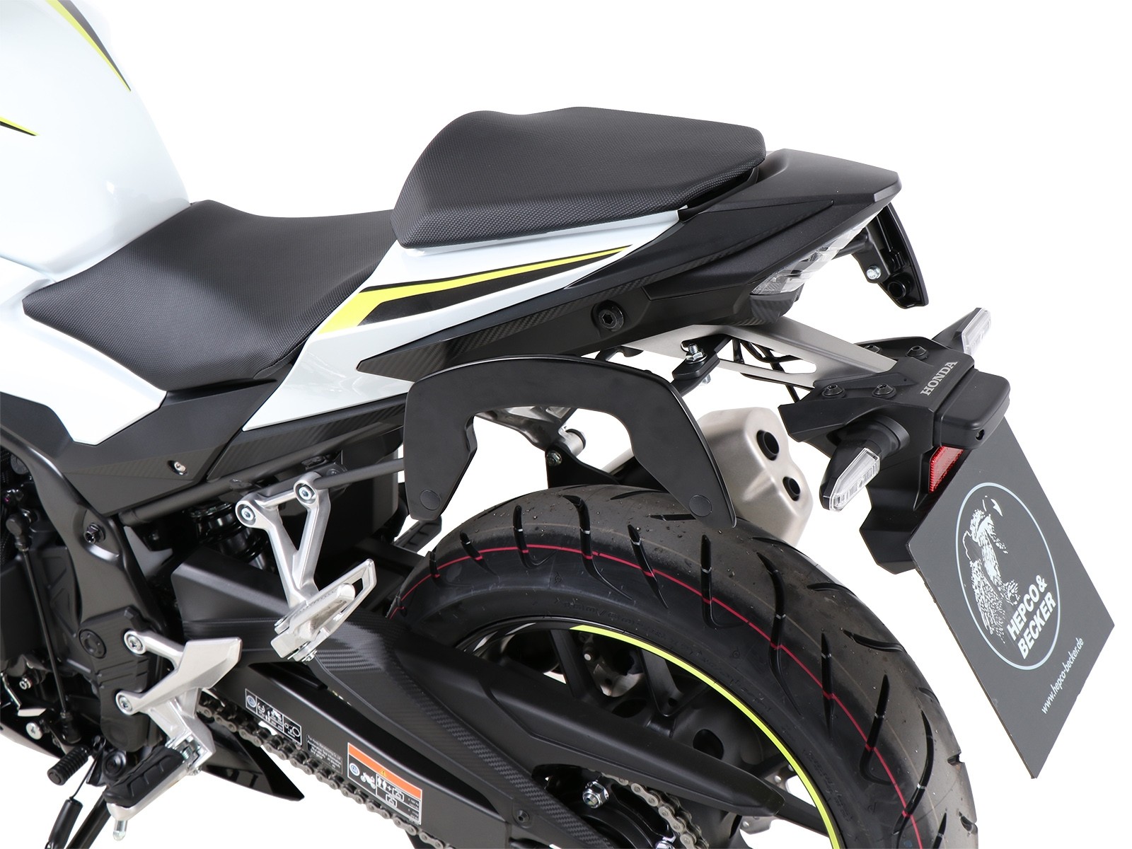 C-Bow zijdrager antraciet voor Honda CBR 500 R (19-23) Hepco & Becker