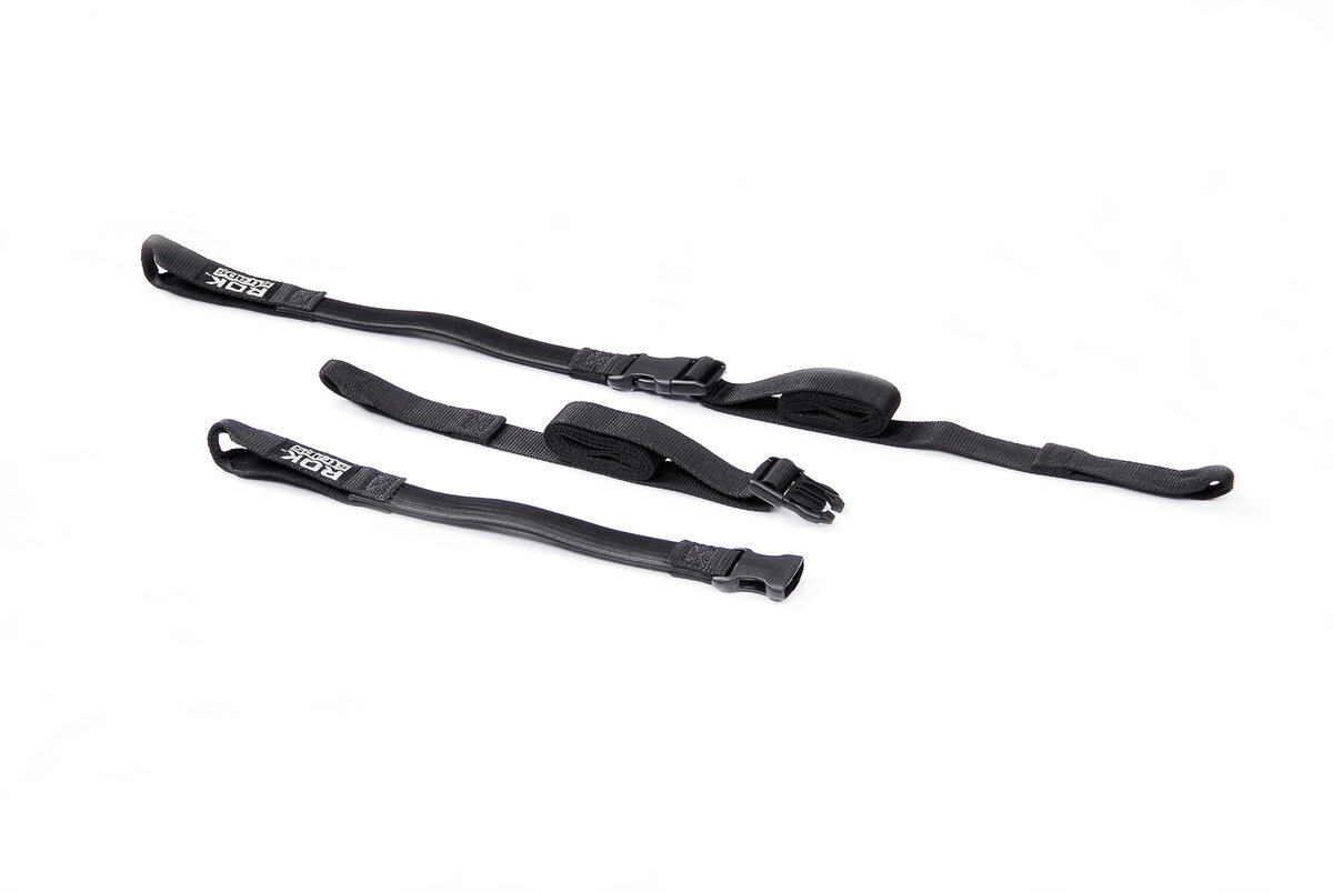 ROK Straps 2 verstelbare spanbanden zwart 500-1500 mm