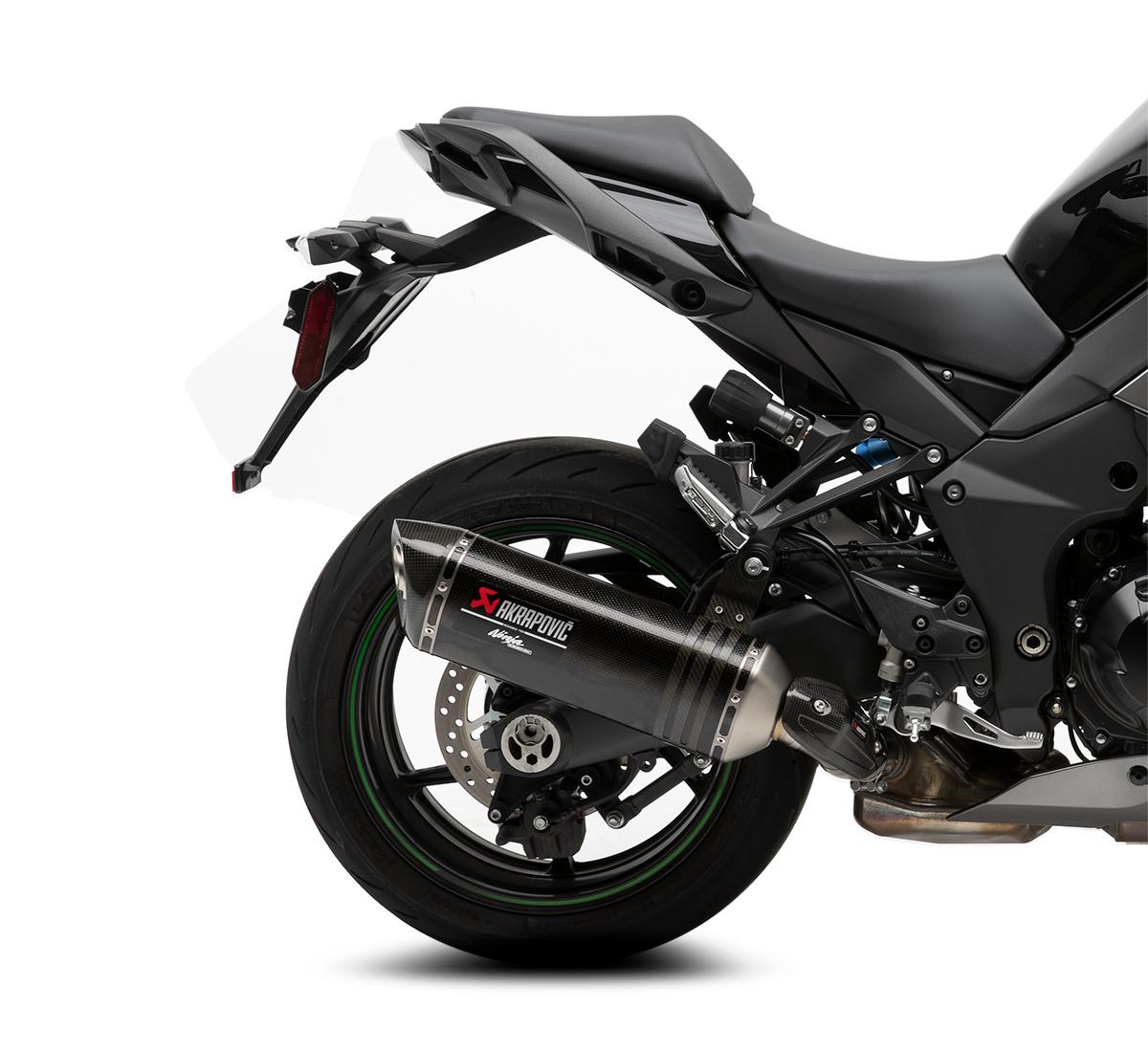 Akrapovič koolstofvezel sportuitlaat voor Kawasaki Ninja 1000 SX (20-24)