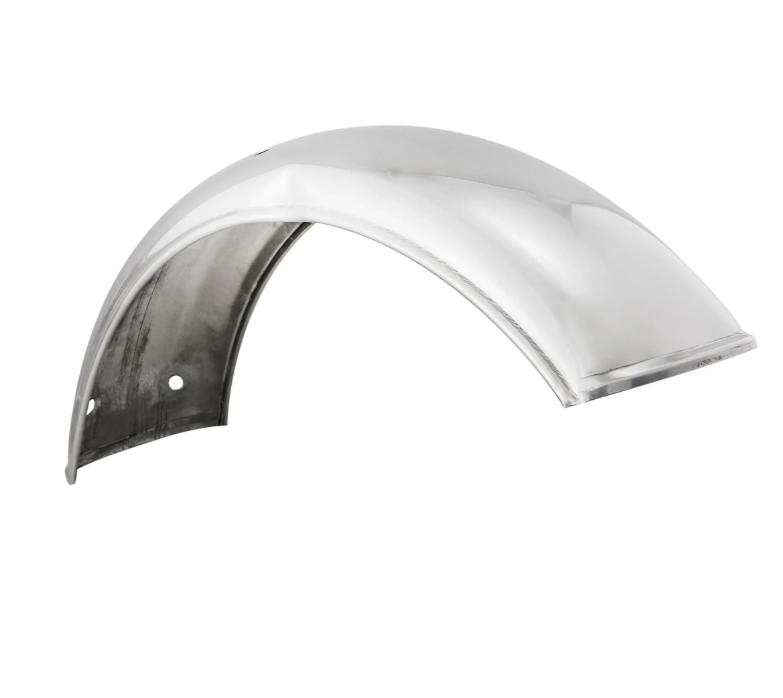 Spatbord 2.0 Garelli zonder beugel voor Vespa PX 80-200cc, gepolijst roestvrij staal