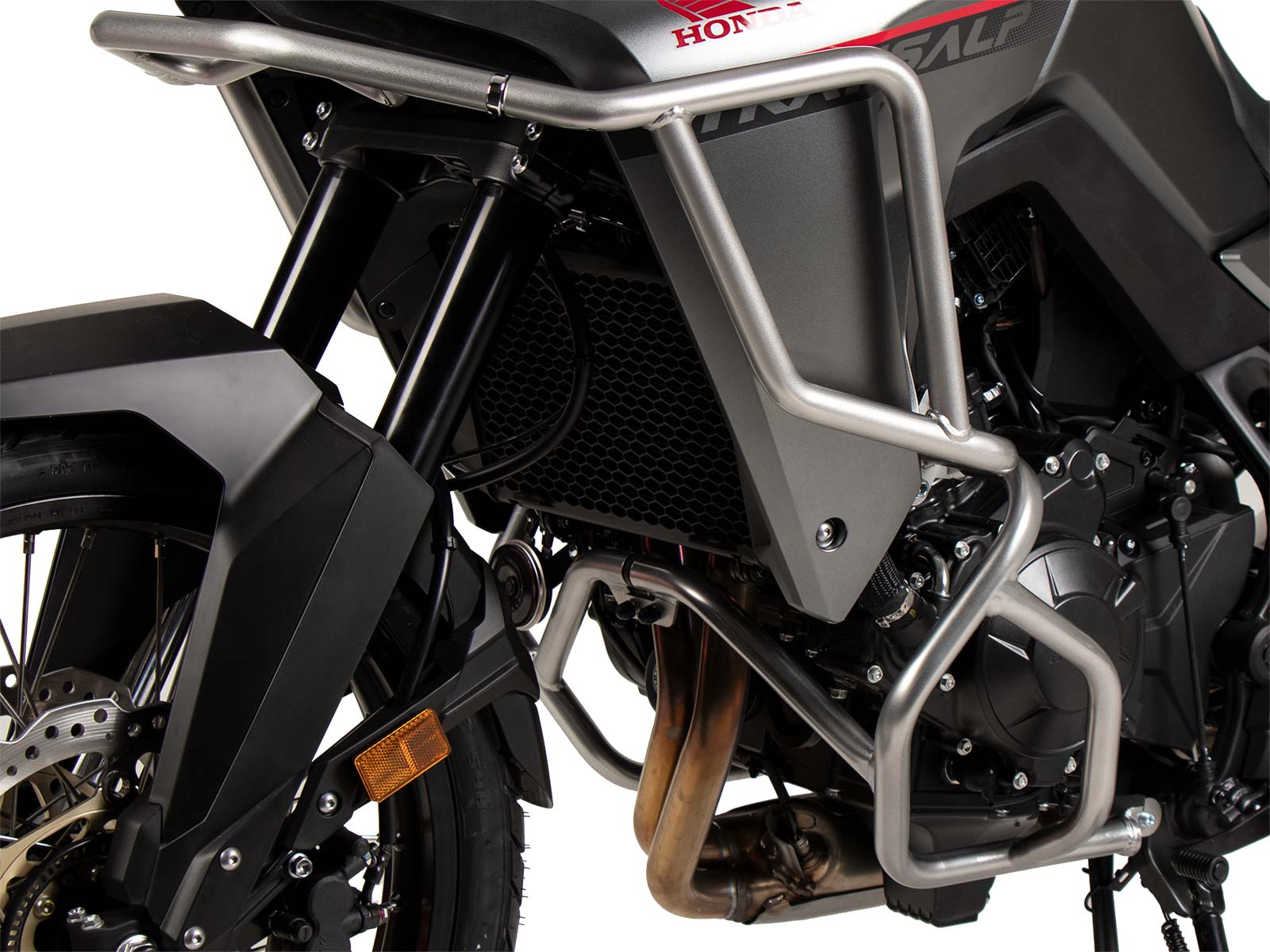 Zilveren motorbeschermbeugel voor Honda XL 750 Transalp (25- ) Hepco & Becker