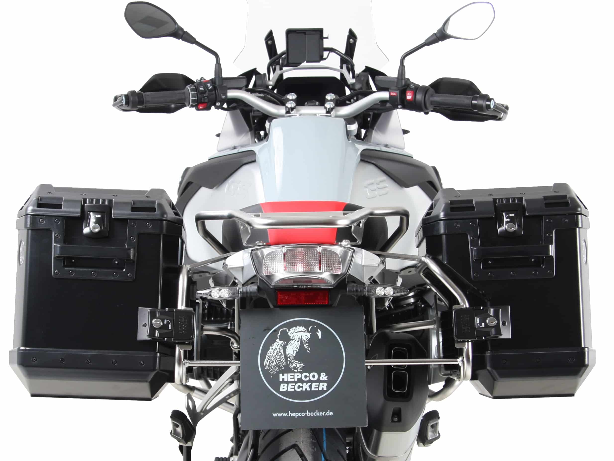Kofferdrager set Cutout drager incl. kofferset Xplorer Cutout zwart voor BMW R 1250 GS Adventure