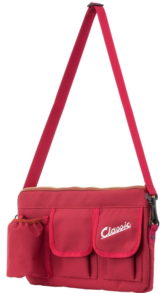 Classic"-tas voor bagageruimte/handschoenkastje Vespa - rood, nylon