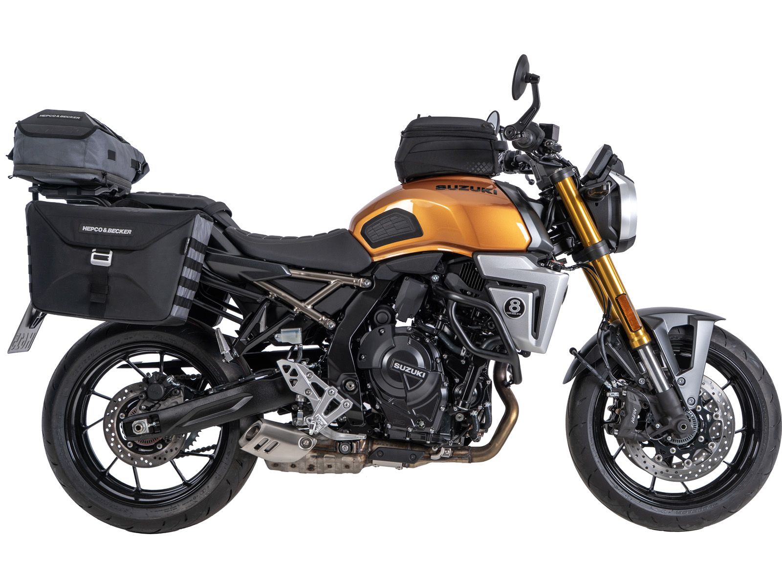 C-Bow zijdrager zwart voor Suzuki GSX-8T (25-) Hepco & Becker