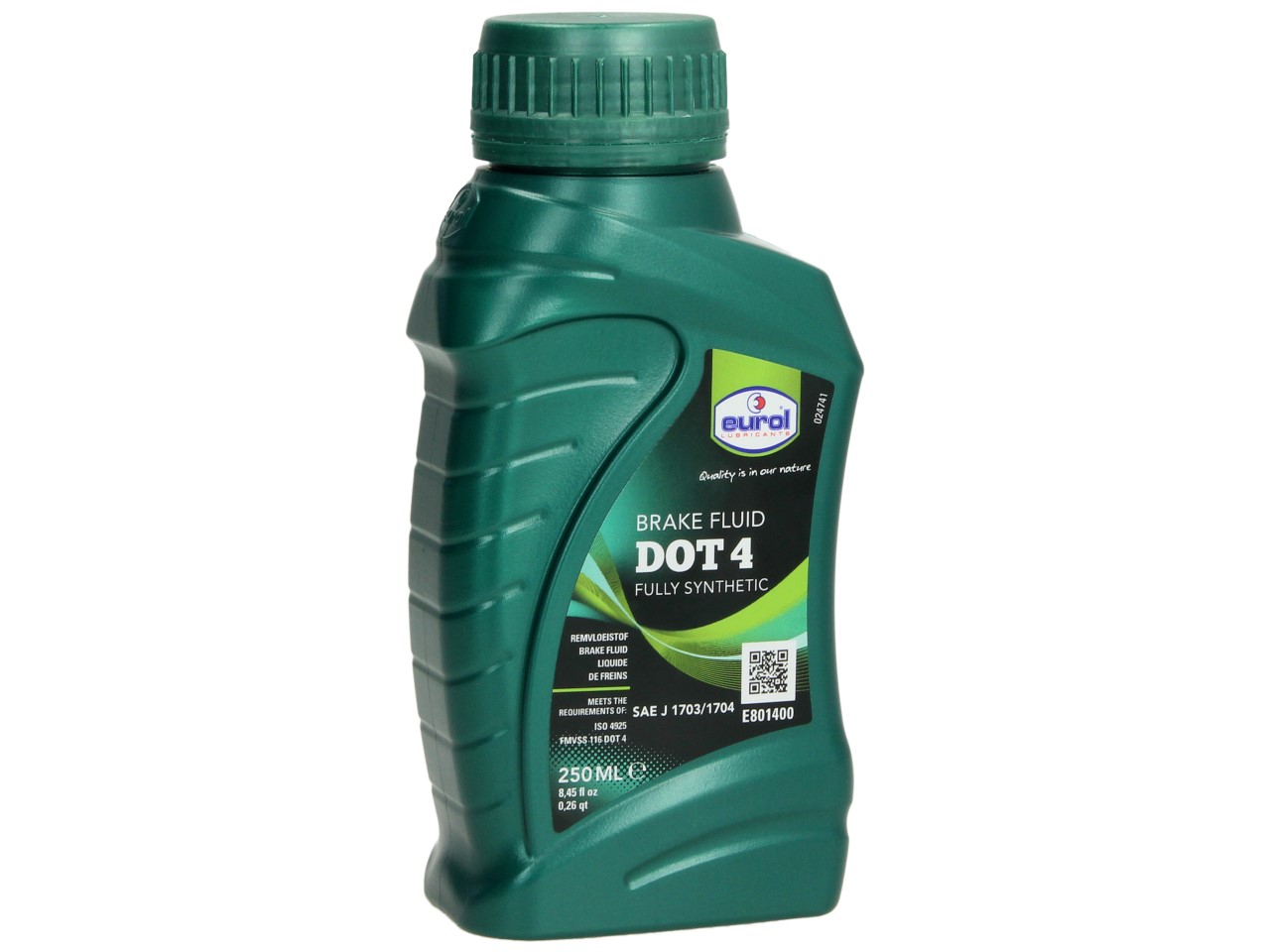 Eurol remvloeistof, DOT 4, 0,250 l, SAE J1703 / ISO 4925