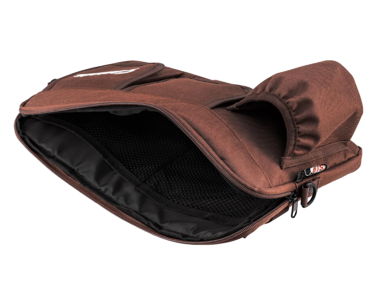 Classic" tas voor bagageruimte/handschoenenkastje Vespa, nylon, tabakbruin