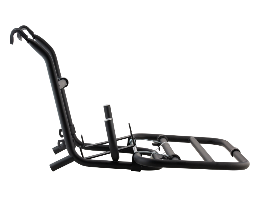 Bagagerek vooraan voor Vespa PX 80-200cc, opvouwbaar, zwart