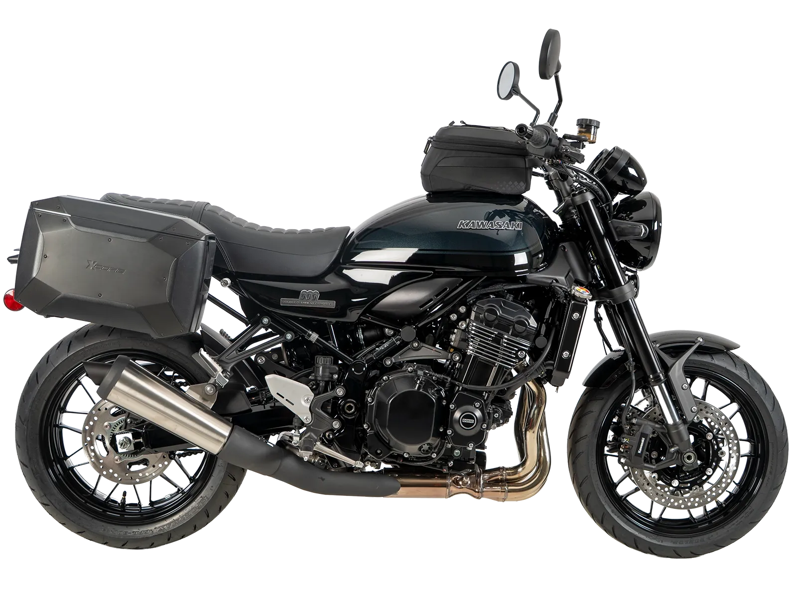 C-Bow zijdrager zwart voor Kawasaki Z 900 RS /Black Ball Edition (26-) Hepco & Becker