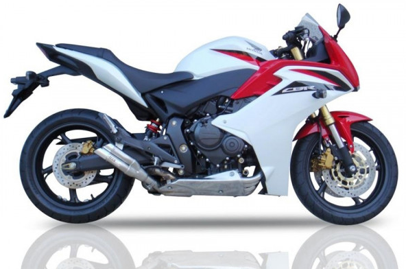 IXIL HYPERLOW rvs achterdemper voor Honda CB 600 F Hornet (My.07-14) / CBR 600 F (My.11-13)
