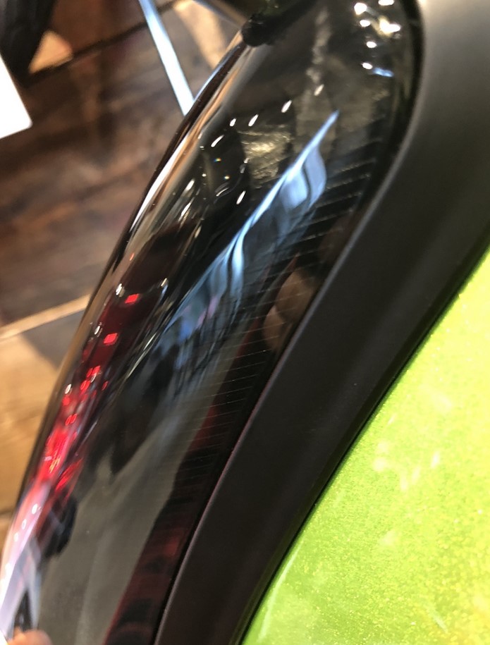 Frame achterlicht conversie voor Vespa GTS/GTS Super/GTV 125-300cc ('14-'18), mat zwart