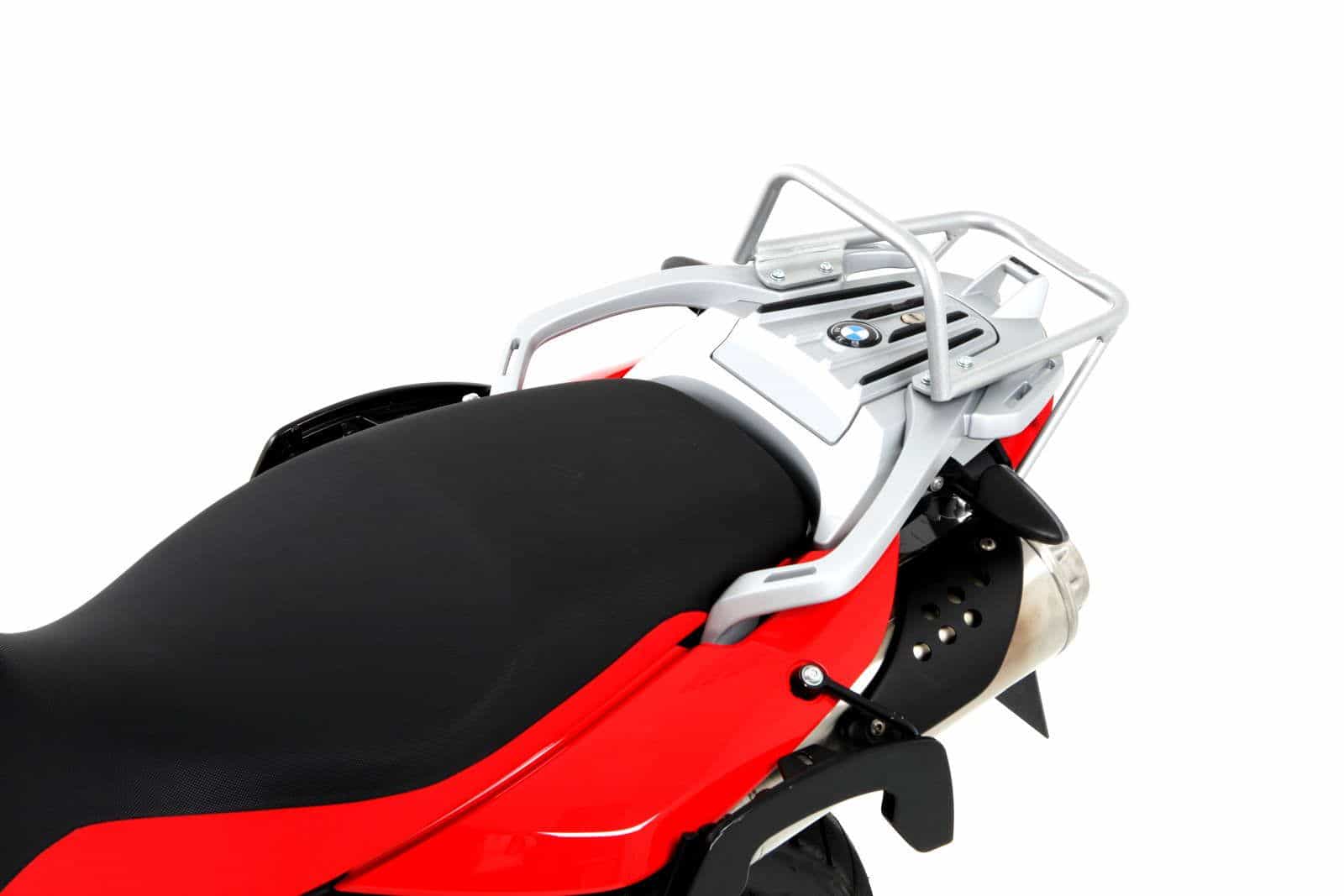 Buisvormige bagagedrager topkoffer zilver voor BMW G 650 GS (11-16)/Sertao (12-16) Hepco & Becker