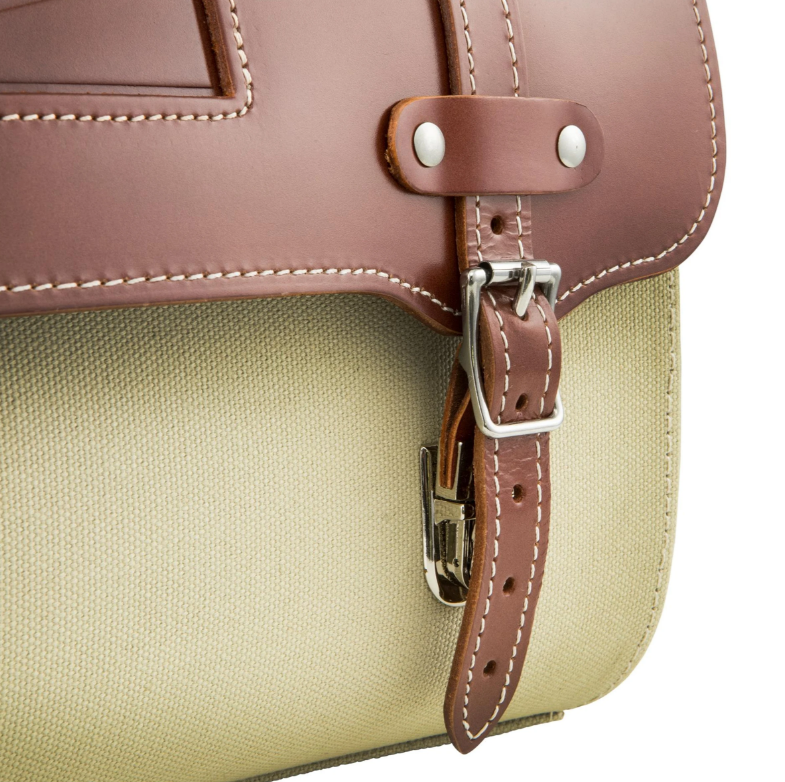 Leren etui "Classic" voor Vespa, leer/canvas