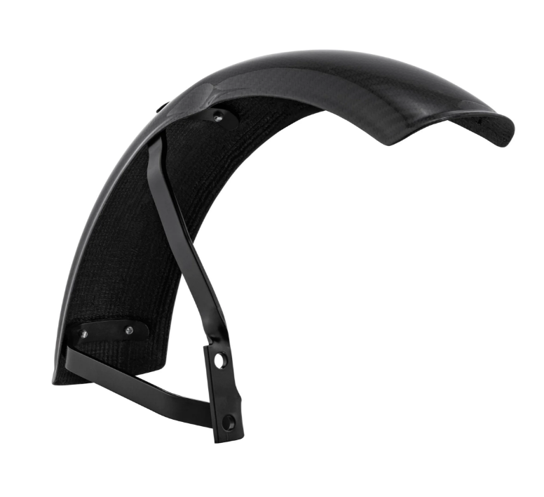 Spatbord Garelli EVO II voor Vespa PX 80-200ccm, carbon, houder zwart