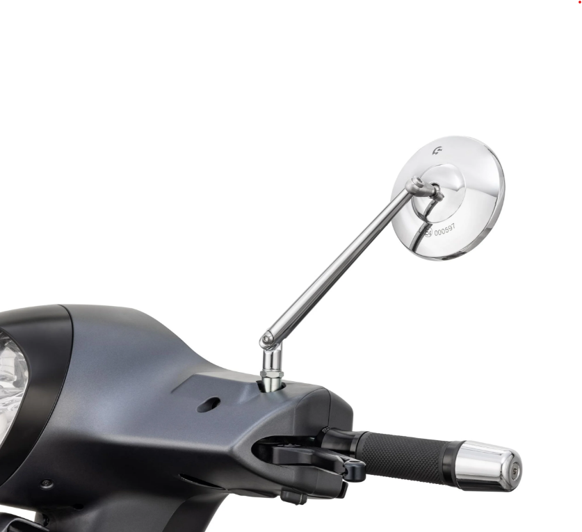 Standaardspiegel links of rechts voor Vespa PX 125-200ccm, chroom