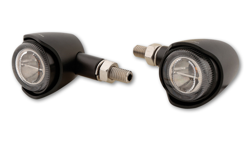HIGHSIDER pro Akron-X LED achterlicht, remlicht, knipperlicht zwart/getint 3in1, E-keurmerk (paar)