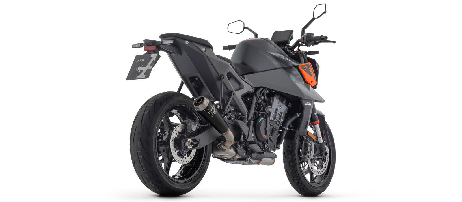 ARROW uitlaat PRO-RACE DARK NiChrom voor KTM Duke 990 (24-)