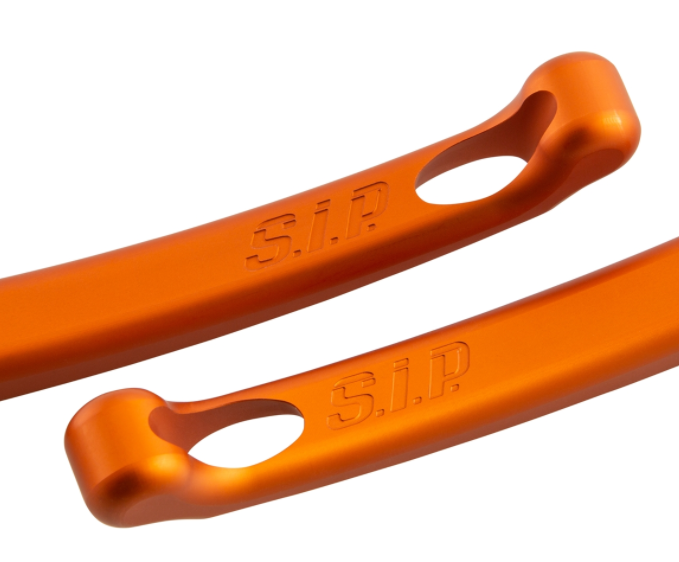 Sport hendelset rem links/rechts voor Vespa LX/LXV/S/Primavera/Sprint 50-150ccm, mat oranje