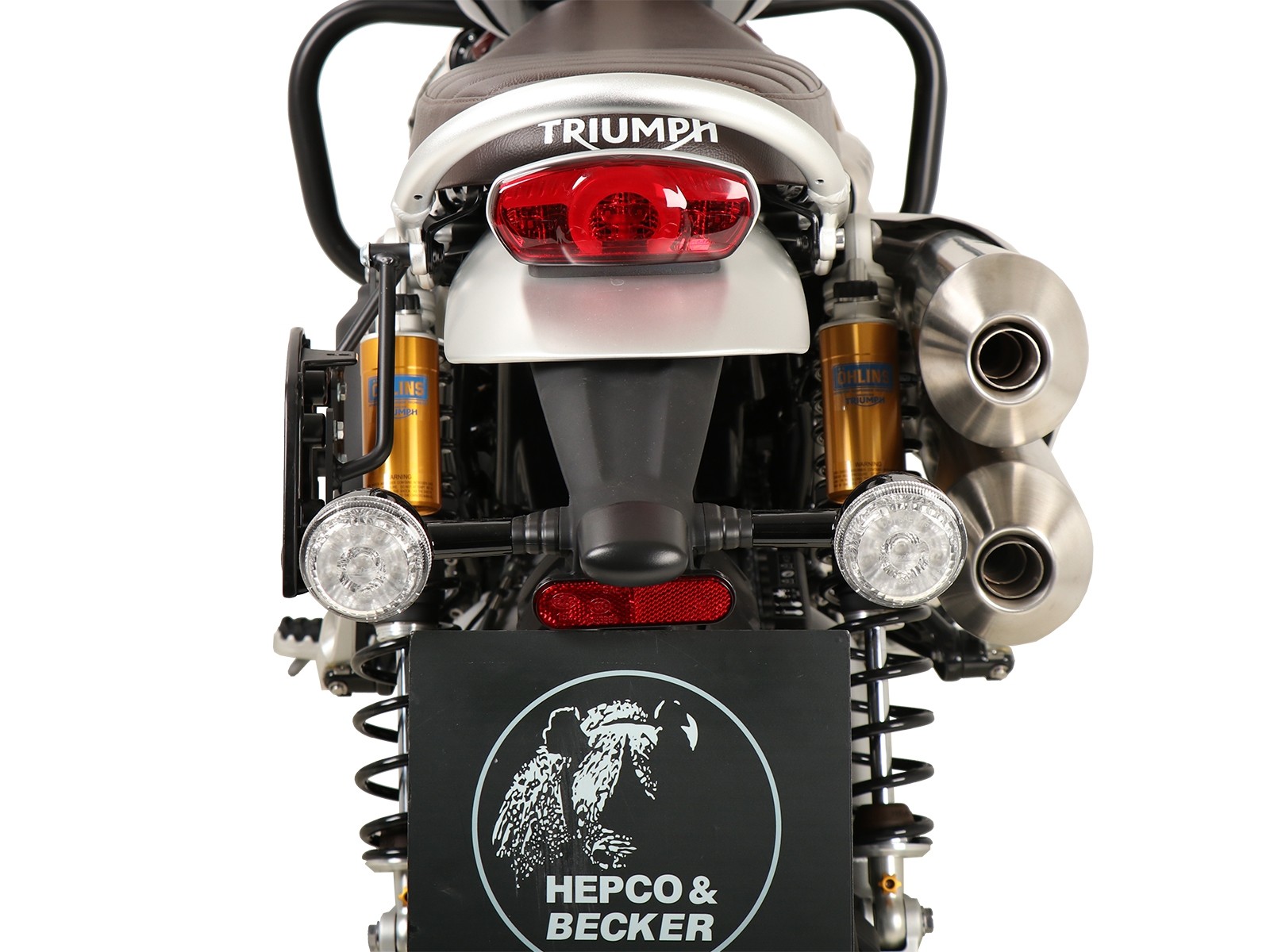Zijstang enkelzijdig links zwart C-Bow voor Triumph Scrambler 1200 XC (2019-)