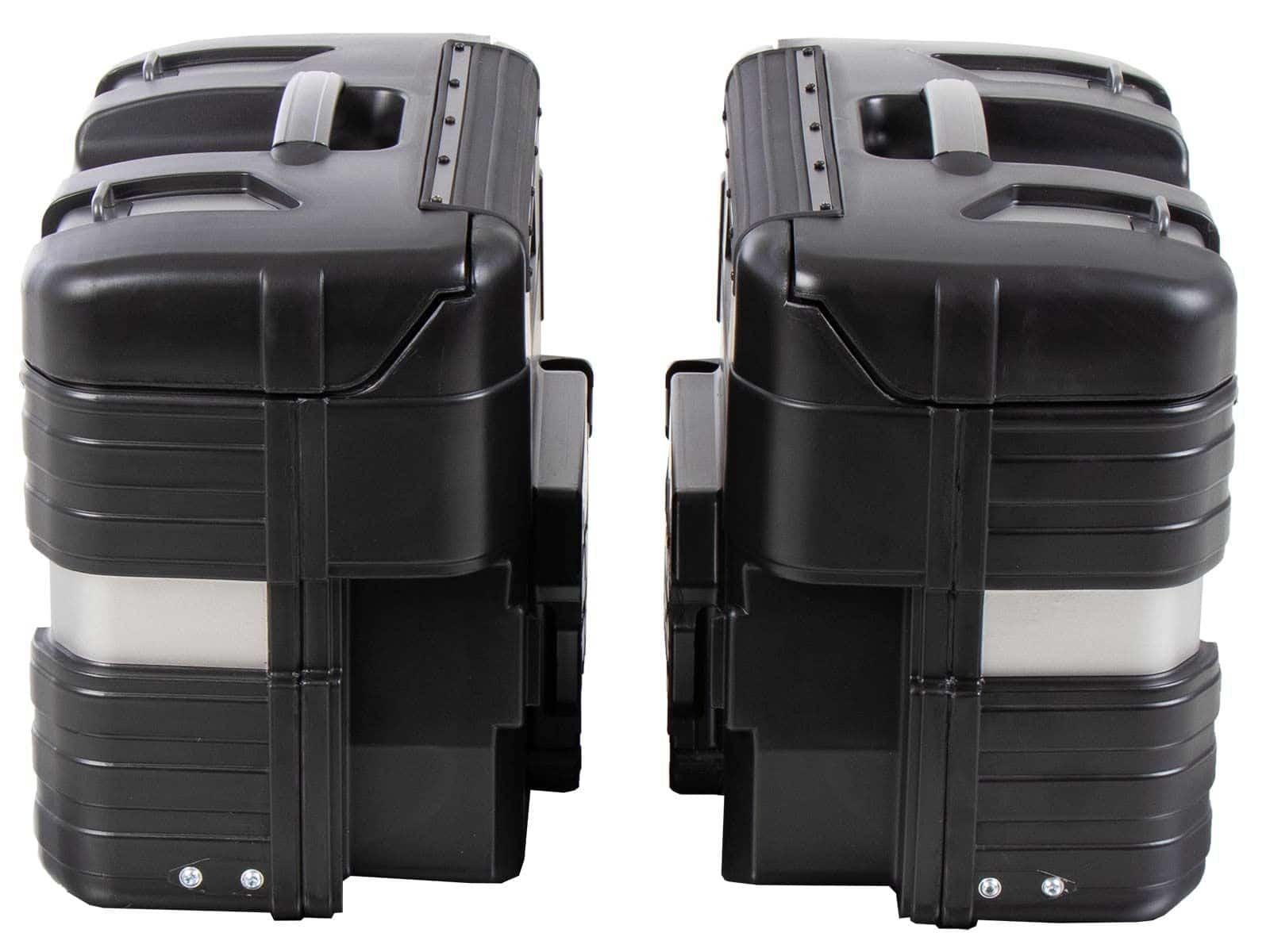 Gobi zijkofferset Black Edition incl. bagagehaak Hepco & Becker