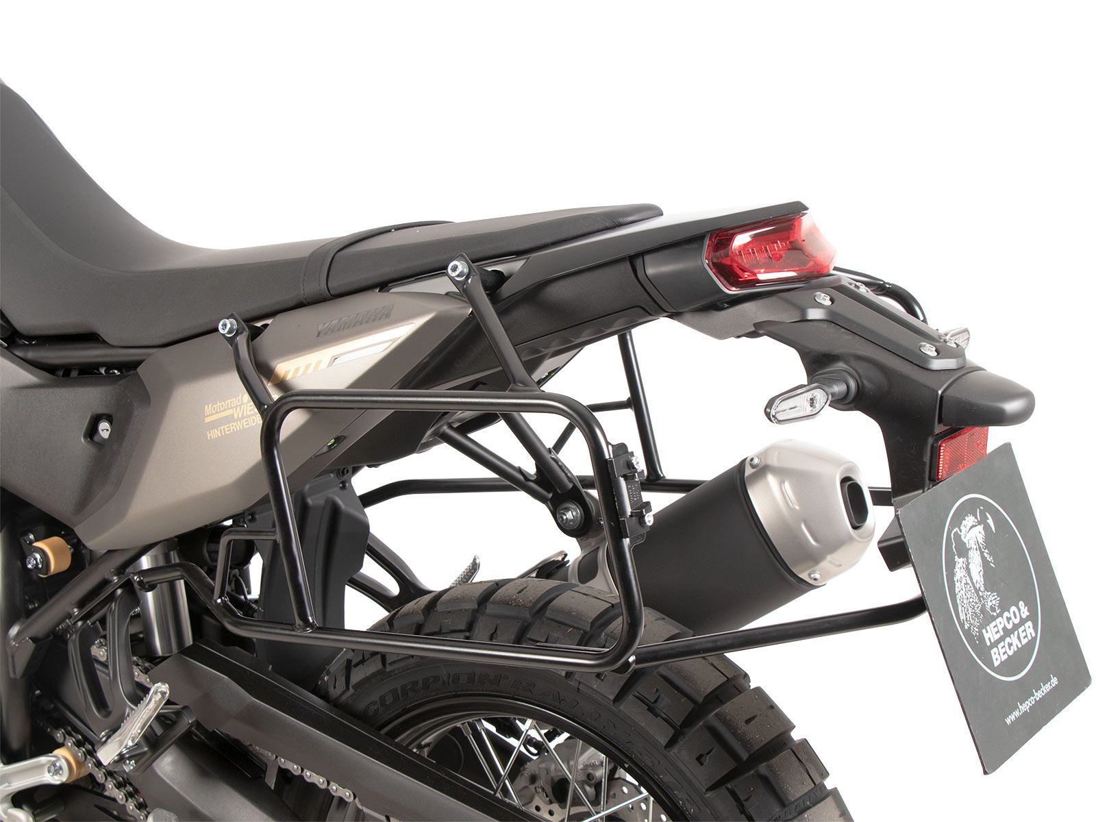 Zijkofferdrager vast zwart voor Yamaha Ténéré 700 (25-) Hepco & Becker