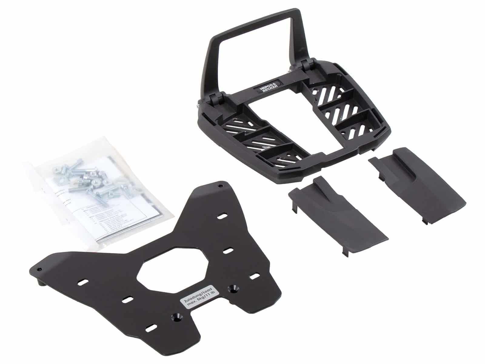 Easyrack topkoffer zwart voor BMW R 1200 GS LC (13-18) Hepco & Becker