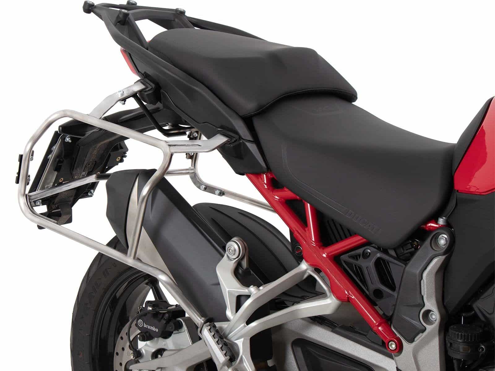 Kofferdragerset Cutout incl. kofferset Xplorer Cutout zwart voor Ducati Multistrada V4 /S (25-)
