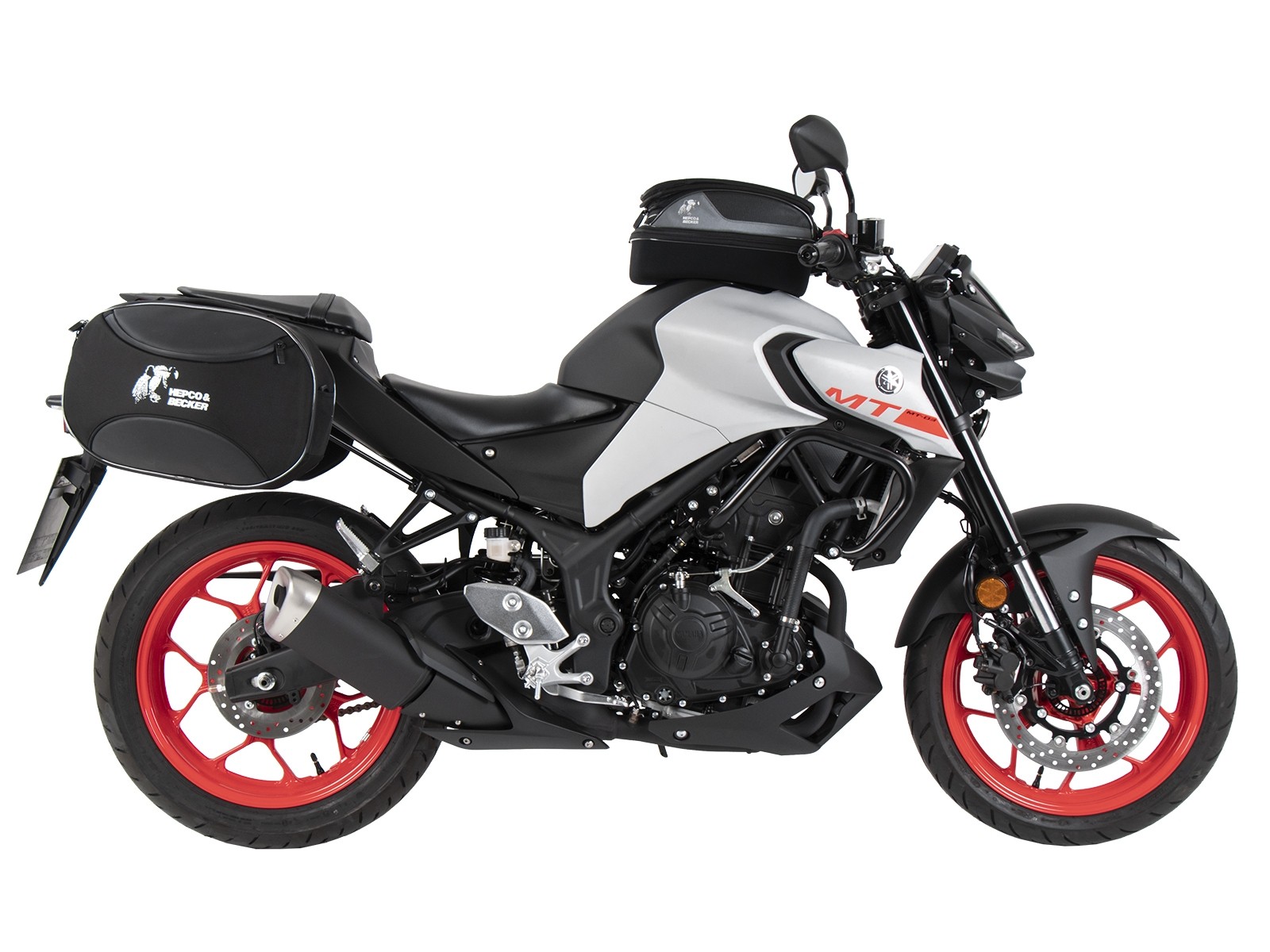 C-Bow zijdrager zwart voor Yamaha MT-03 (Bj.20-) Hepco & Becker