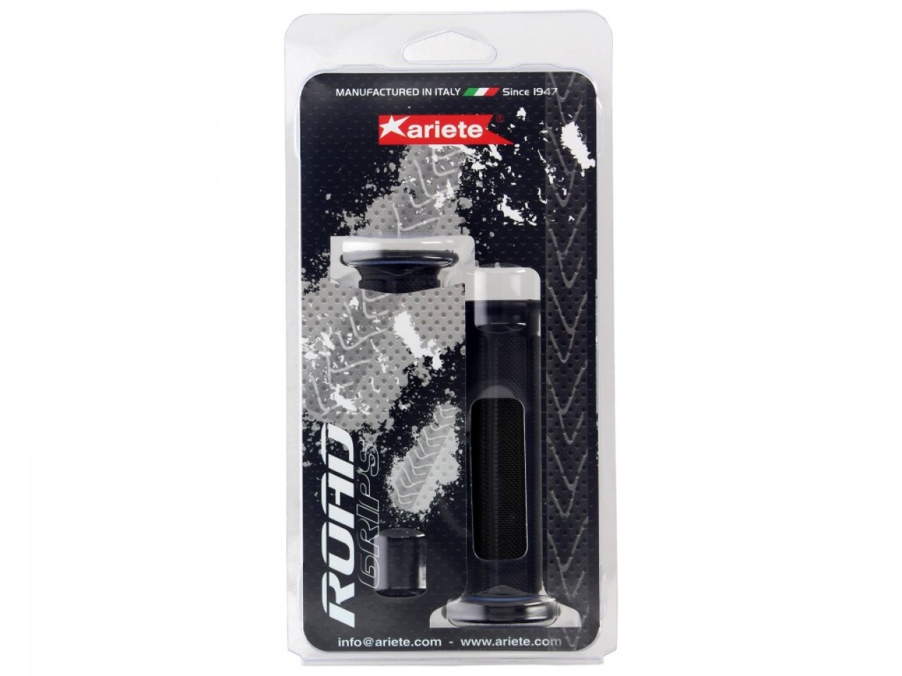 ariete rubberen handgreepset open, Ø 22,00/24,00 mm, lengte: 120 mm, zwart, Superzacht