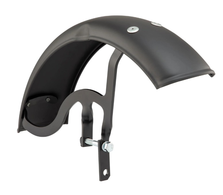 Spatbord Garelli voor Vespa PX 80-200ccm, metaal, mat zwart