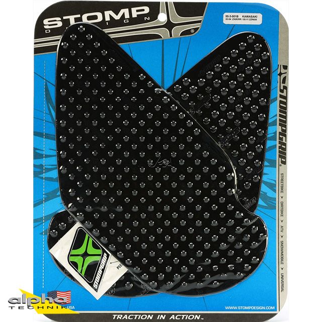 Stompgrip zwart Volcano voor Kawasaki ZX6R/RR
