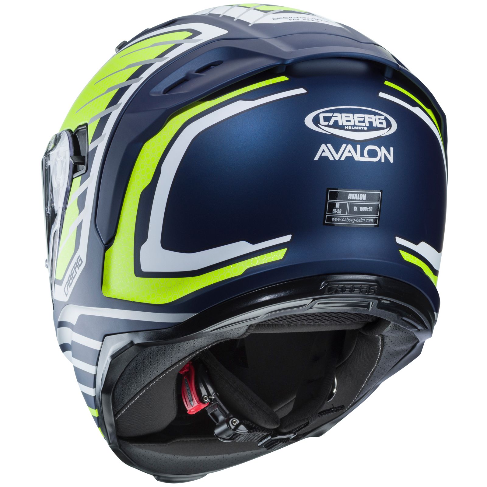 Caberg helm Avalon Forge, mat blauw/fluo geel-wit