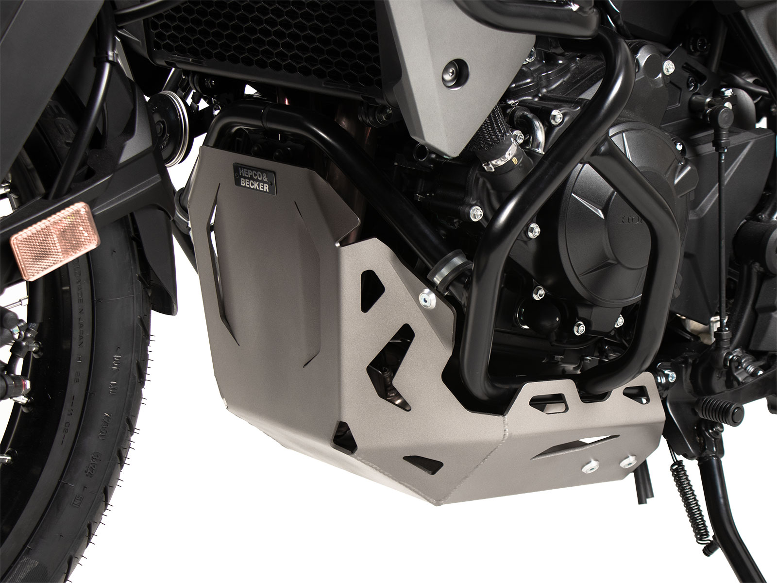 Motorbeschermplaat zilver voor Honda XL 750 Transalp (23-) Hepco & Becker