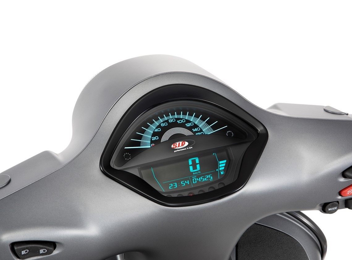 Toerenteller/snelheidsmeter voor Vespa GTS/GTS Super 300cc FL ('14-), zwart