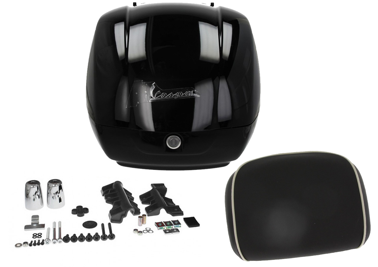 Originele topkoffer voor Vespa GTS Super - zwart glanzend 094 2022-