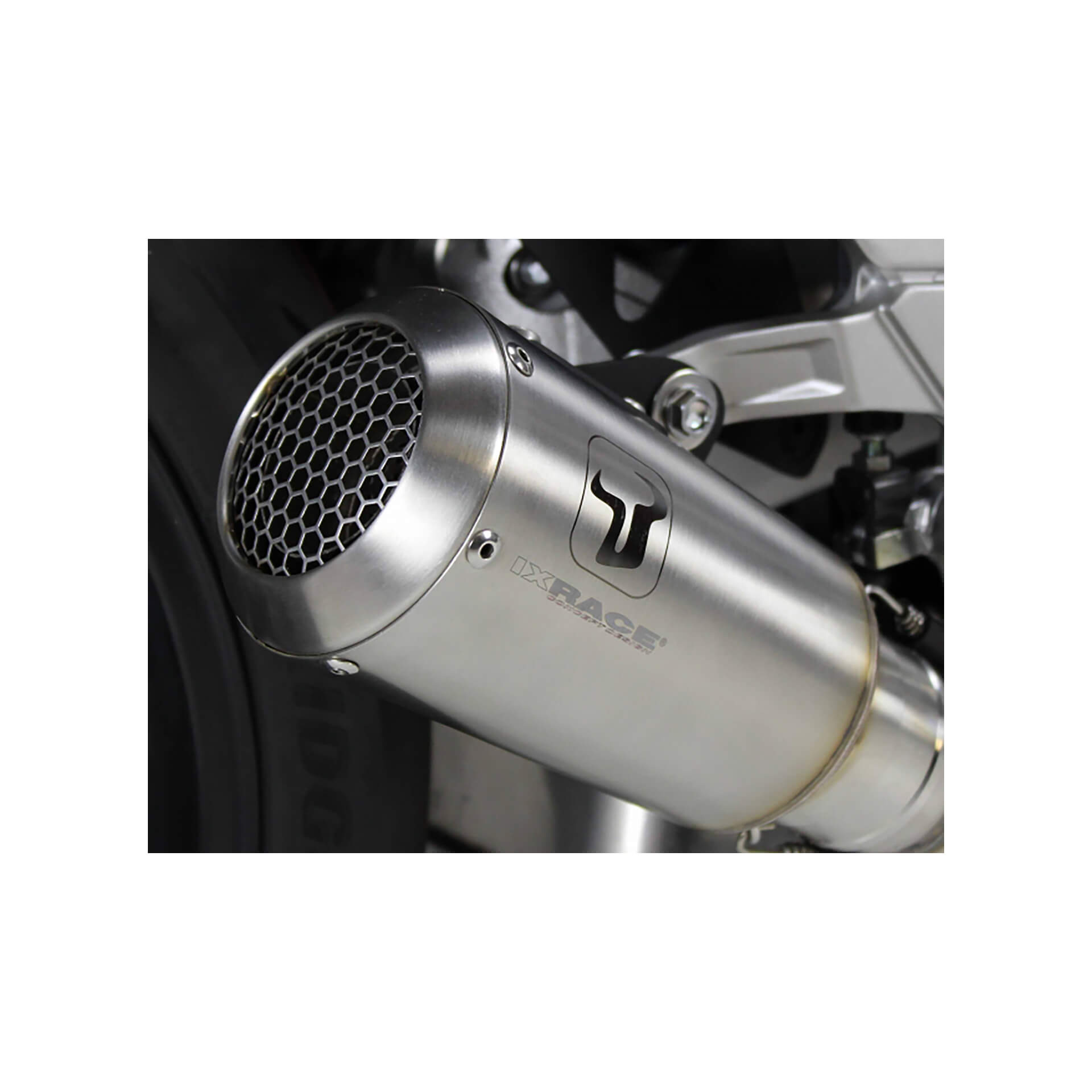 IXRACE MK2 achterdemper Suzuki GSX-S 1000 /Katana, roestvrij staal, E-keur, Euro5
