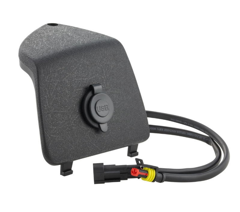 Bagageruimteafdekking links met USB-aansluiting voor Vespa GTS/GTS Super/GTV/GT, zwart