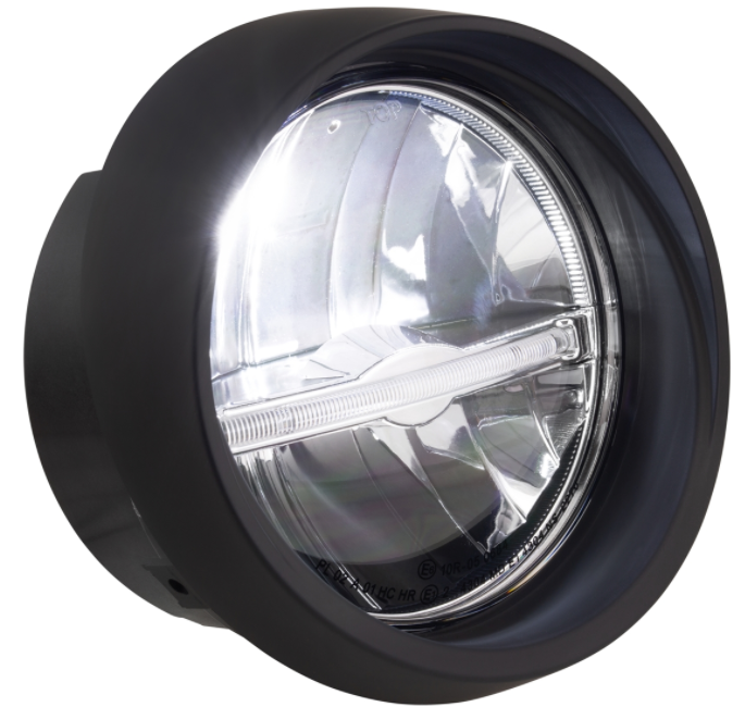Koplamp LED voor Vespa Primavera 50-150cc 2T/4T (-'18), mat zwart