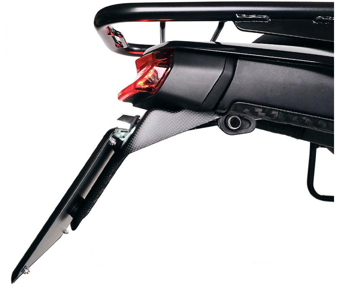 Korte koolstof kentekenplaathouder voor Yamaha Ténéré 700 (19-24)