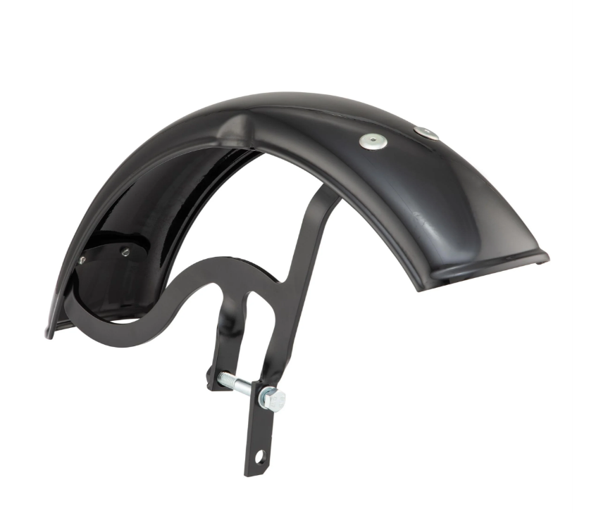 Spatbord Garelli voor Vespa PX 80-200ccm, metaal, glanzend zwart