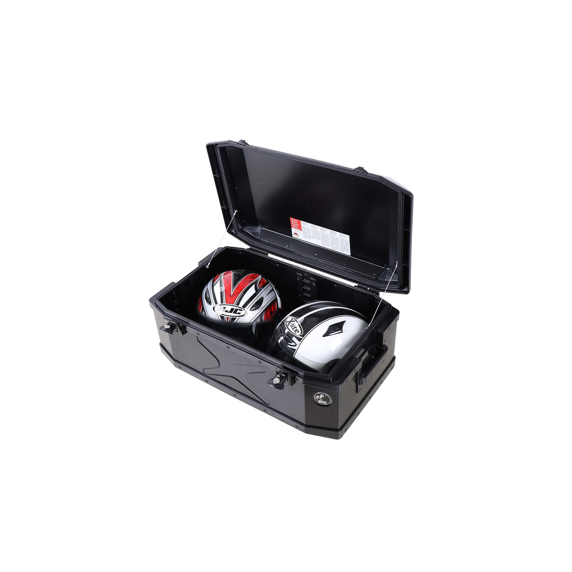 Aluminium topkoffer Xplorer 60 liter zwart Hepco & Becker