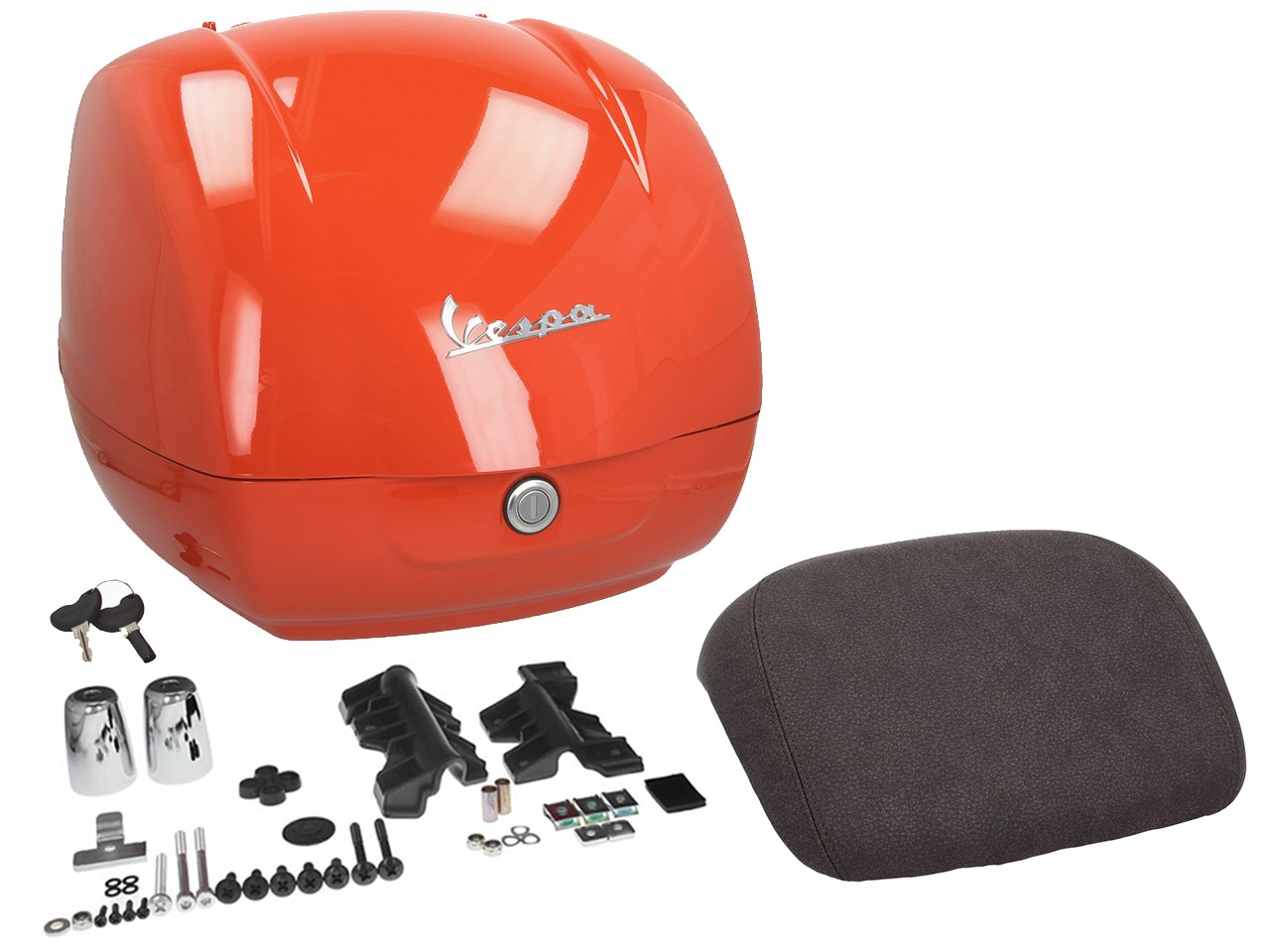 Originele topkoffer voor Vespa GTS - Oranje Impulsivo A11