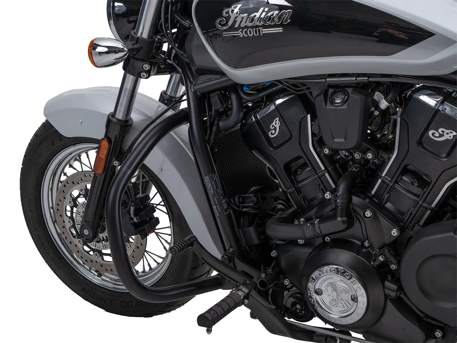 Motorbeschermer zwart voor Indian Scout Classic 1250 (25-) Hepco & Becker