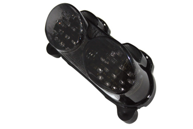 HIGHSIDER slim LED achterlicht zwart Kawasaki stijl, E-goedgekeurd (1pc)
